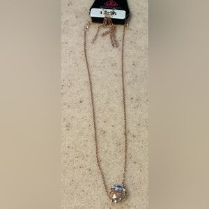 Paparazzi Rose Gold Crystal Necklace
